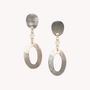 Jewelry - Post earrings with ring dangle - Fluorite - NATURE BIJOUX