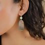 Jewelry - Black lip french hook earrings - Fluorite - NATURE BIJOUX