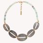 Jewelry - Black lip ring necklace - Fluorite - NATURE BIJOUX
