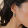 Jewelry - "eye shape" french earrings - Madam Bogolan - NATURE BIJOUX