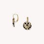 Jewelry - Round french hook earrings - Madam Bogolan - NATURE BIJOUX