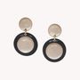 Jewelry - XL post earrings with 2 discs - Saint Honore - NATURE BIJOUX