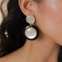 Jewelry - XL post earrings with 2 discs - Saint Honore - NATURE BIJOUX