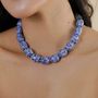 Jewelry - Short necklace with brown lip lock - Skala - NATURE BIJOUX