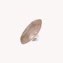 Bijoux - Bague ajustable nacre brune facettée - Skala - NATURE BIJOUX