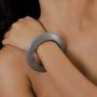 Bijoux - Bracelet jonc ébène gris - Skala - NATURE BIJOUX