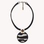 Bijoux - Collier petit pendentif rond - Zebra - NATURE BIJOUX