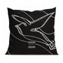 Tissus pour extérieurs - Coussin d'extérieur Black Colombes 60 x 60 - Design by BRASS - ARTDECORIS