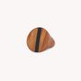 Bijoux - Bague ronde bois de bayong T58 - Cannelle - NATURE BIJOUX