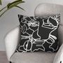 Tissus pour extérieurs - Coussin d'extérieur Black Koseka 45 x 45 - Design by BRASS - ARTDECORIS