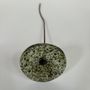 Floral decoration - Small Glass Flower For Outside In Moss On Flexible Stem - CARNEOL GLASS