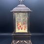 Other Christmas decorations - Christmas LED Snow Globe Lantern – Santa & Snowman, Bronze Finish, Mus - BLUE STAR B.V.