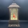 Other Christmas decorations - Christmas LED Snow Globe Lantern – Santa & Snowman, Bronze Finish, Mus - BLUE STAR B.V.