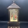 Other Christmas decorations - Christmas LED Snow Globe Lantern – Santa & Snowman, Bronze Finish, Mus - BLUE STAR B.V.