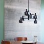 Ceiling lights - Arp 6-bulb chandelier black/smoke - DYBERG LARSEN