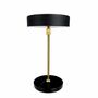 Lampes de table - Lampe de table LED rechargeable MOONLIGHT noire, laiton, marbre - DYBERG LARSEN