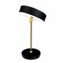 Lampes de table - Lampe de table LED rechargeable MOONLIGHT noire, laiton, marbre - DYBERG LARSEN