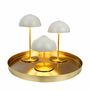 Table lamps - ALONG LED Mini Table Lamp beige/brass 3 pcs box/tray - DYBERG LARSEN