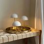 Table lamps - ALONG LED Mini Table Lamp beige/brass 3 pcs box/tray - DYBERG LARSEN