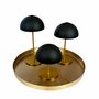 Table lamps - ALONG LED Mini Table Lamp black/brass 3 pcs with tray - DYBERG LARSEN