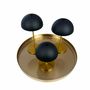 Table lamps - ALONG LED Mini Table Lamp black/brass 3 pcs with tray - DYBERG LARSEN