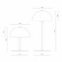 Lampes de table - Mini-lampe de table LED ALONG noir/laiton - Boîte de 2 - DYBERG LARSEN