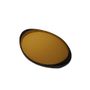 Plateaux - INES - Plateau ovale en laque bicolore - MAI HOME DECOR PTE LIMITED