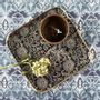 Trays - Handmade enamel metal trays, vintage look - MAISON LILO