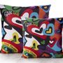 Fabric cushions - Hearts decorative pillow 60 x 60 - Design by Juan de Lascurain - ARTDECORIS