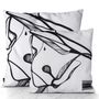 Fabric cushions - White Mobali decorative pillow 60 x 60 - Design by BRASS - ARTDECORIS