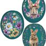 Cadeaux - œufs de Pâques 15 cm FLORAL COUTURE - NESTLER GMBH FEINKARTONAGEN