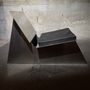 Lawn armchairs - Aluminum Lounge Chair - Metallic Minimalistic Designer Armchair - CASE STUDIOS