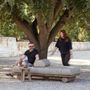 Canapés de jardin - Sunbed / Coffee Table Edge - GOMMAIRE