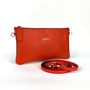 Clutches - Juliette two-tone leather pouch — Chic and practical for everyday use - ATELIER BALTUS