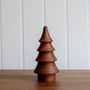 Christmas table settings - Wooden Large Brown Christmas Tree - WE LOVE SEASONS