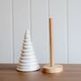 Christmas table settings - Ceramic Small White Christmas Tree - WE LOVE SEASONS