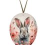 Objets de décoration - Oeuf de Pâques avec anse 9 cm 'Lovely Bunnies' - NESTLER GMBH FEINKARTONAGEN