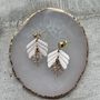 Jewelry - DIANA dangling leaf earrings - LES TRÉSORS DE CIA
