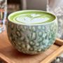 Tasses et mugs - Tasse à matcha et latte – courant émeraude | porcelaine artisanale - GLAZARA