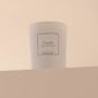 Candles - Vanilla scented candle white glass 6,40oz 100% vegetable wax - TANDEM FRAGRANCES