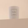 Candles - White tea scented candle white glass - 6,40oz 100% vegetable wax - TANDEM FRAGRANCES