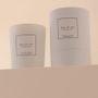 Bougies - Bougie Rose de mai verre blanc 180g - Cire 100% végétale - TANDEM FRAGRANCES
