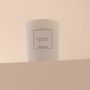 Bougies - Bougie Rose de mai verre blanc 180g - Cire 100% végétale - TANDEM FRAGRANCES