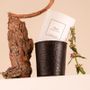 Candles - Oud scented candle white glass 180g - 100% vegetable wax - TANDEM FRAGRANCES