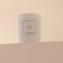Candles - Oud scented candle white glass 180g - 100% vegetable wax - TANDEM FRAGRANCES