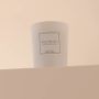 Candles - White flowers scented candle white glass - 6,40oz 100% vegetable wax - TANDEM FRAGRANCES