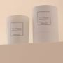 Candles - Orange blossom scented candle white glass - 6,40oz 100% vegetable wax - TANDEM FRAGRANCES
