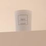 Candles - Fig leaf scented candle white glass - 6,40oz 100% vegetable wax - TANDEM FRAGRANCES