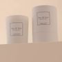 Candles - Wood fire scented candle white glass - 6,40oz 100% vegetable wax - TANDEM FRAGRANCES