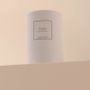 Candles - Cedar scented candle white glass - 6,40oz vegetable wax - TANDEM FRAGRANCES
